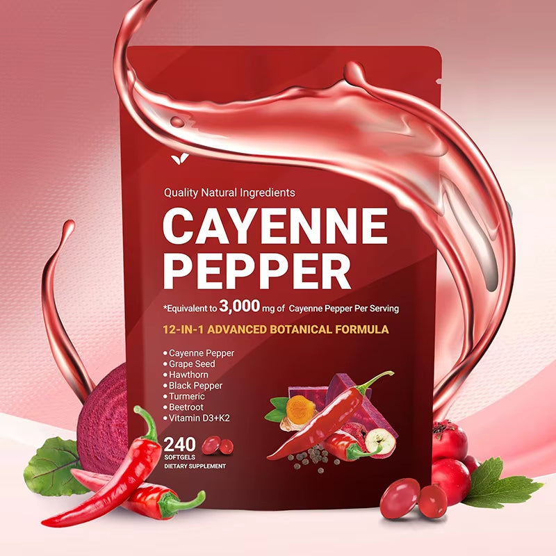 Dropshipping TG Chili Pepper Softgels Nutritional Other Healthcare Herbal Supplement Alimentaire