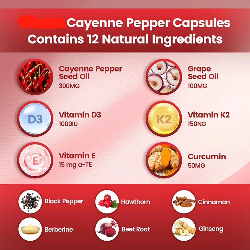 Dropshipping TG Chili Pepper Softgels Nutritional Other Healthcare Herbal Supplement Alimentaire